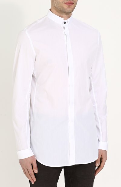 Хлопковая рубашка с воротником-стойкой MANUEL MARTE, арт. S6101=S01, фото 3