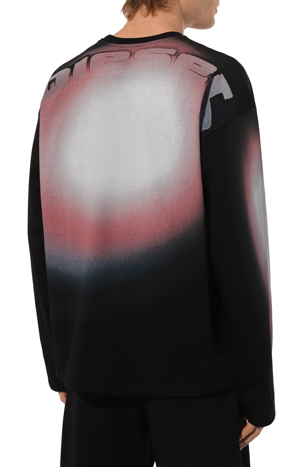 Хлопковый лонгслив DIESEL, арт. A16486/0PLAT, фото 4