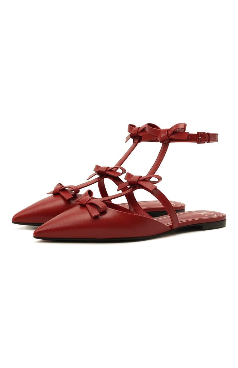 Кожаные балетки french bows VALENTINO, арт. WW2S0CN4/CCC, фото 1