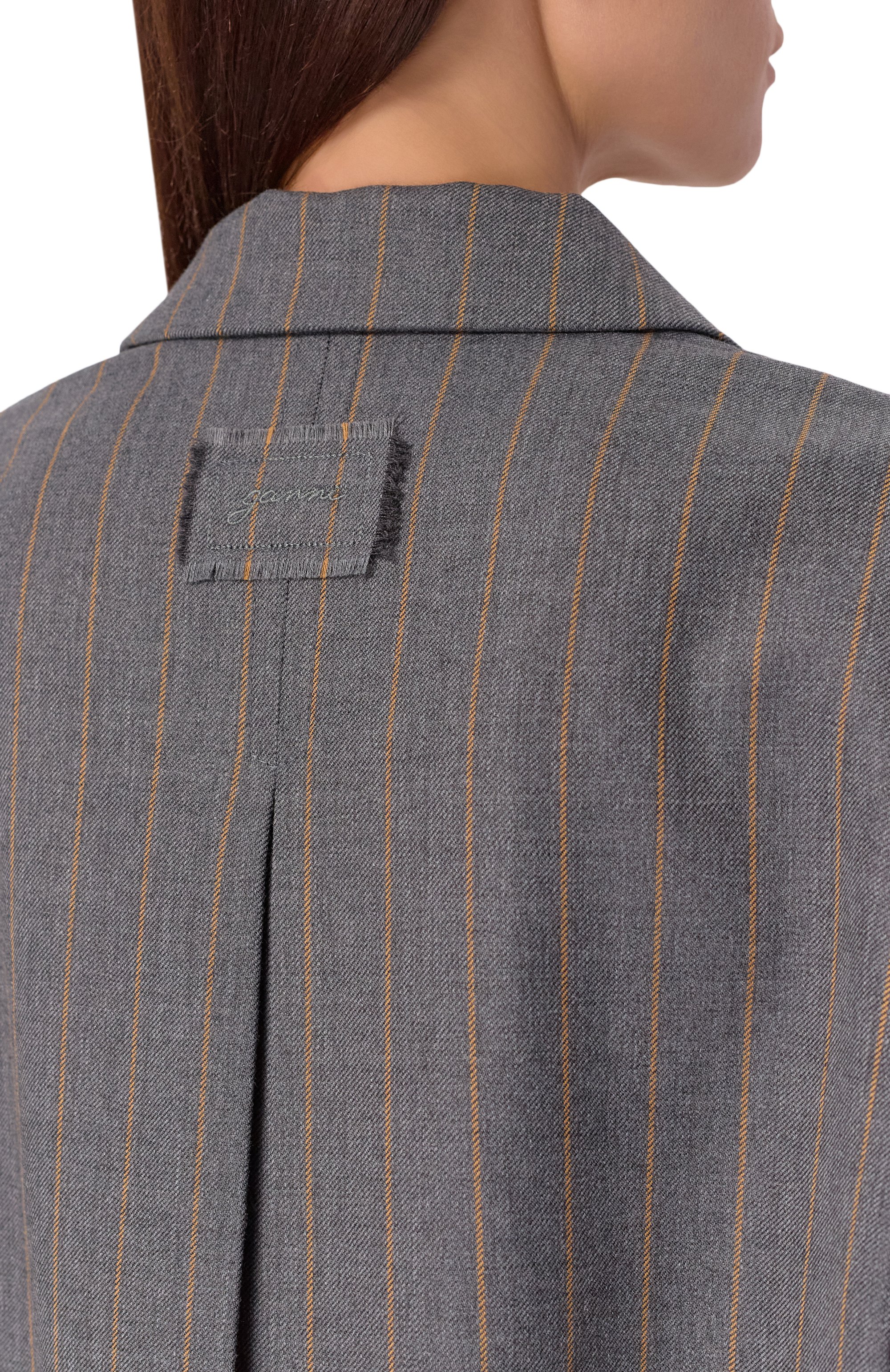 Жакет из шерсти и вискозы GANNI, арт. A1020040, фото 5