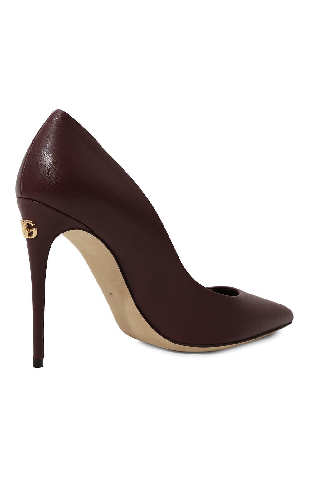Кожаные туфли cardinale 105 DOLCE & GABBANA бордового цвета по цене 89950 руб., арт. CD1838/B7261, фото 5 Кожаные туфли cardinale 105 DOLCE & GABBANA, арт. CD1838/B7261, фото 5