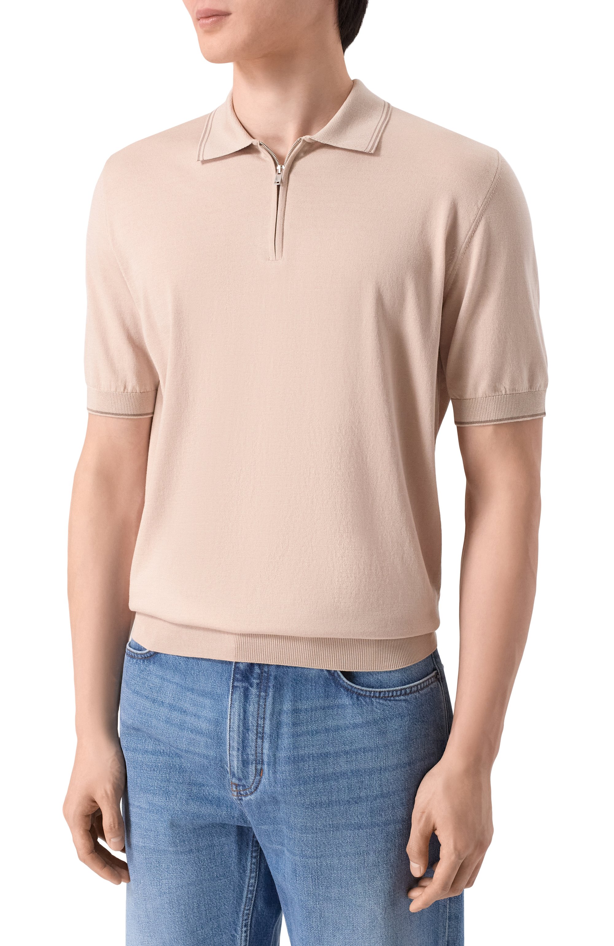 Поло из хлопка и шелка MVST, арт. M26.CSM.K425, фото 3