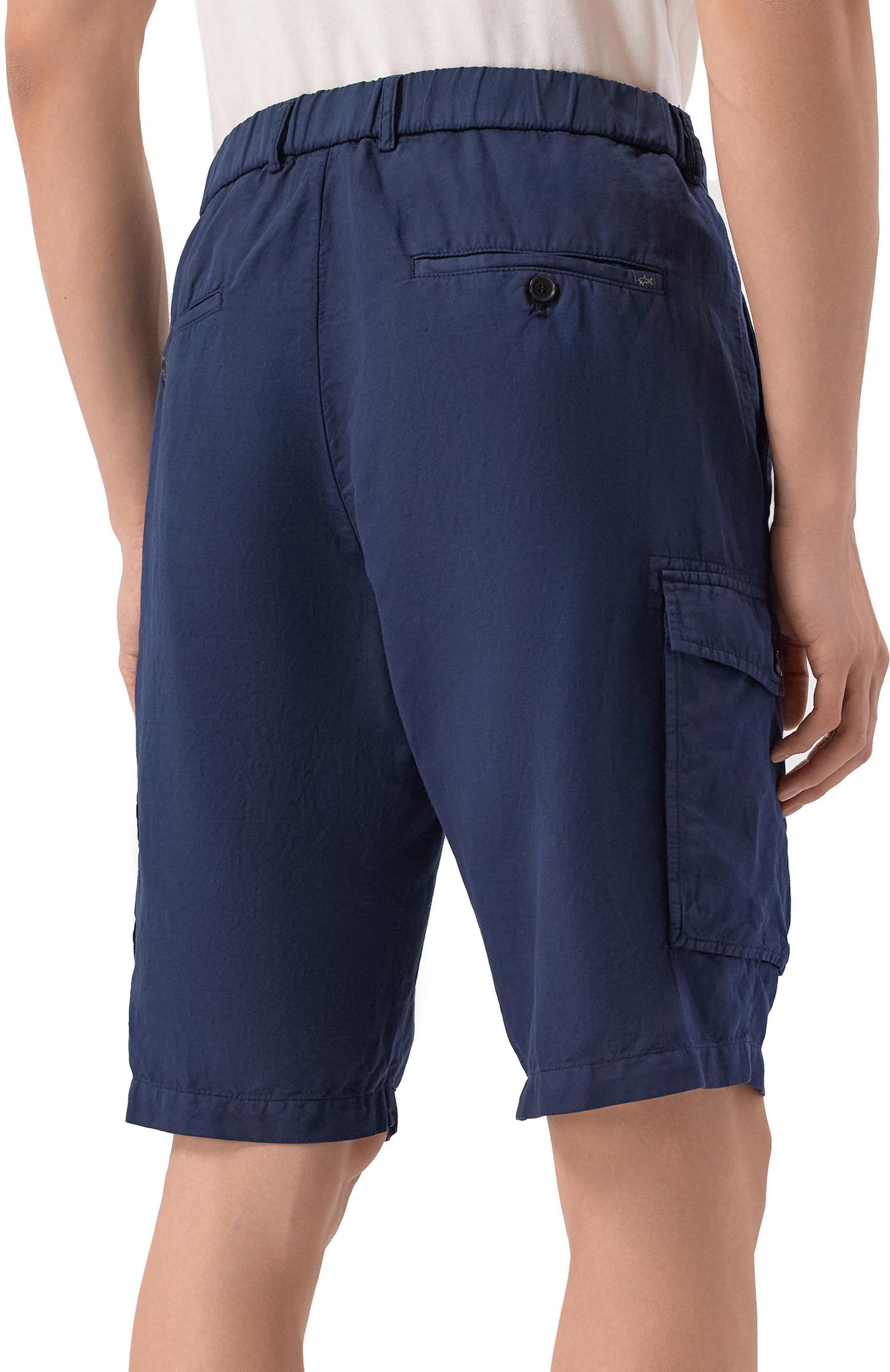 Шорты из хлопка и льна PAUL&SHARK, арт. 26414035/62-64, фото 4