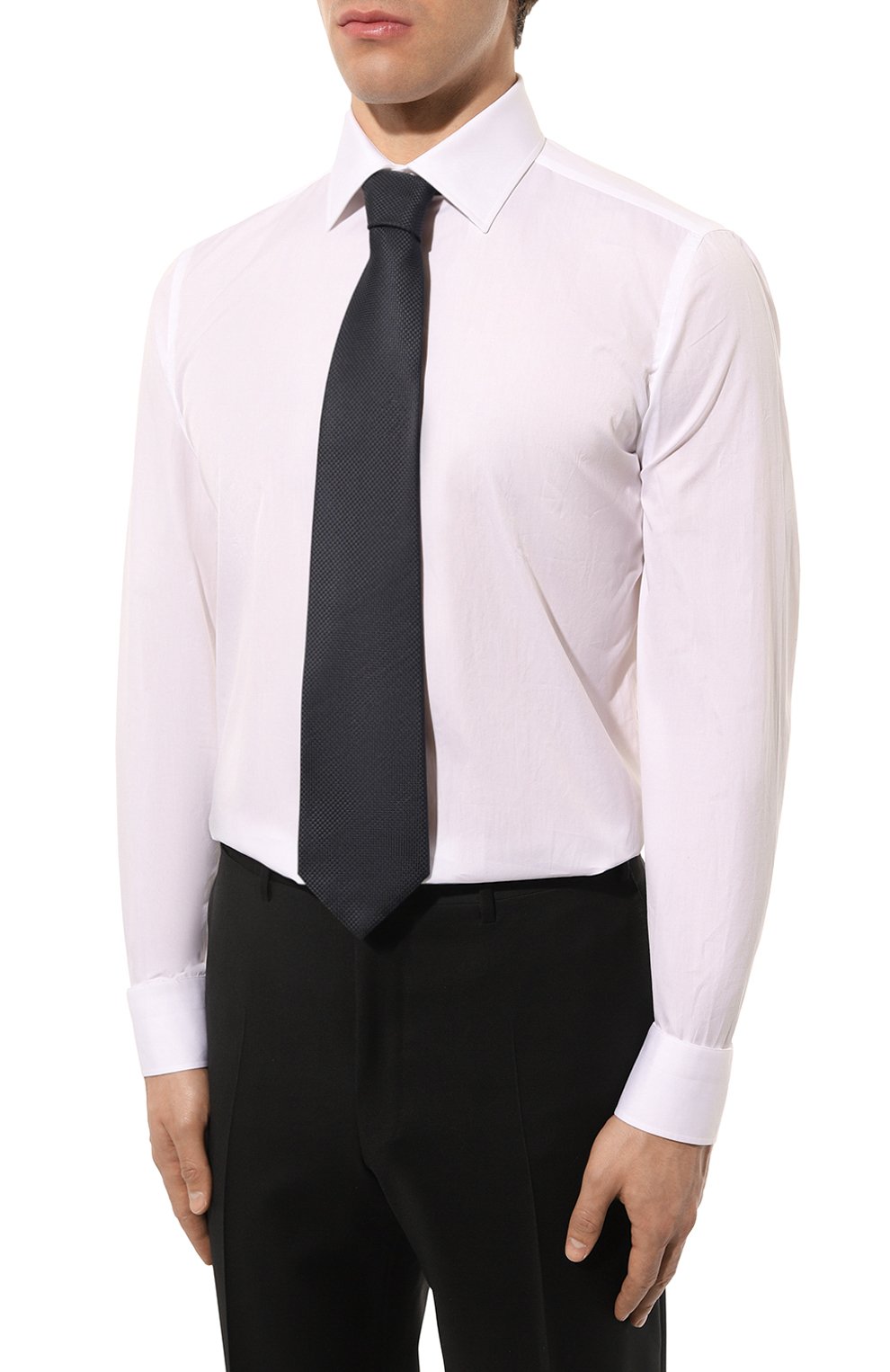 Хлопковая сорочка GIAMPAOLO белого цвета по цене 36200 руб., арт. 608/TS15311, фото 3 Хлопковая сорочка GIAMPAOLO, арт. 608/TS15311, фото 3