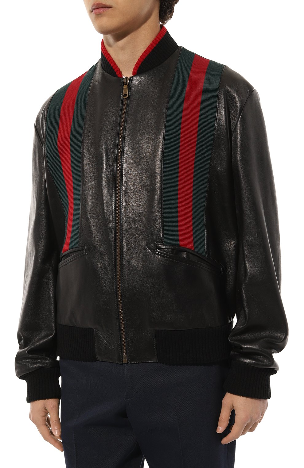 Кожаный бомбер GUCCI, арт. 593757 XNAH2, фото 3
