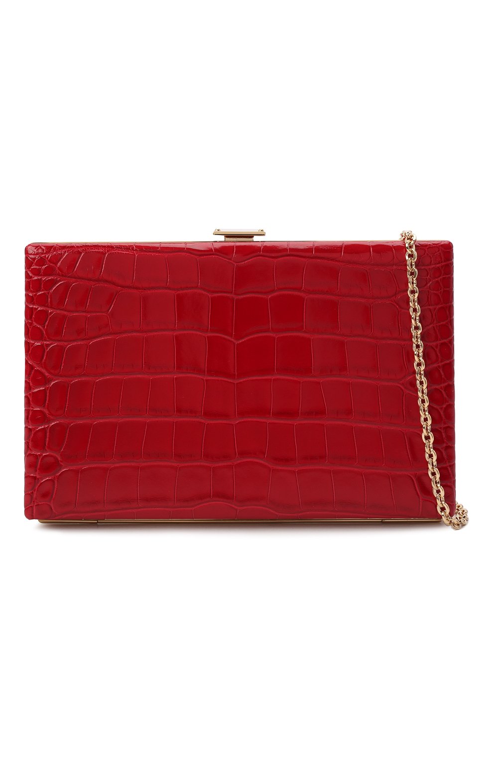 Клатч из кожи аллигатора DOLCE & GABBANA красного цвета по цене 983500 руб., арт. BI1336/A2R08/AMIS, фото 7 Клатч из кожи аллигатора DOLCE & GABBANA, арт. BI1336/A2R08/AMIS, фото 7
