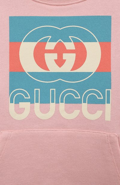 Хлопковый свитшот GUCCI розового цвета по цене 28950 руб., арт. 732466/XJEZT, фото 3 Хлопковый свитшот GUCCI, арт. 732466/XJEZT, фото 3