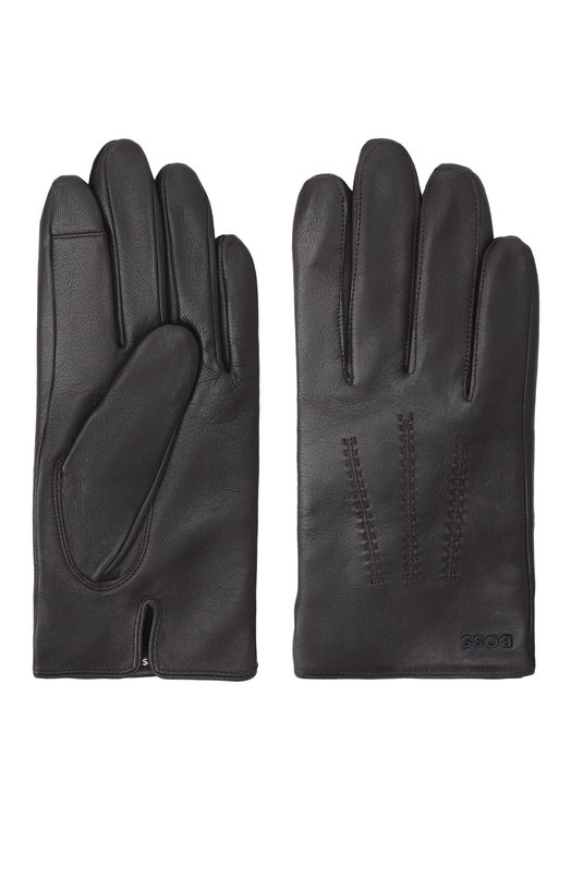 Кожаные перчатки BOSS 50496604 Коричневый  50496604 Фото 2