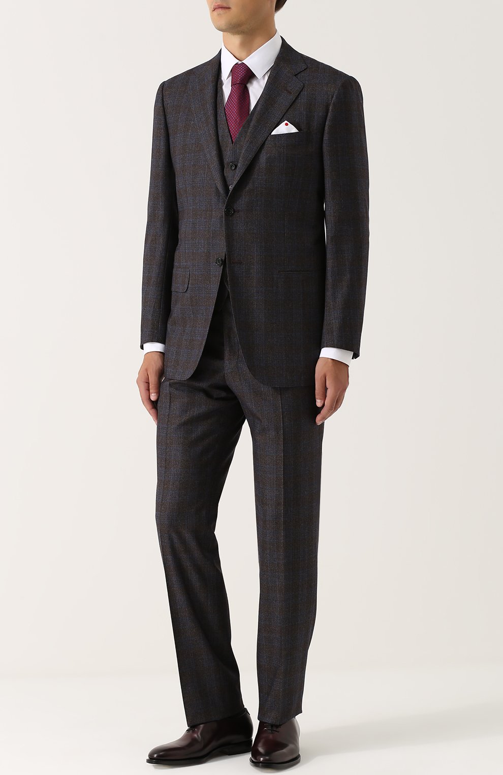 Шерстяной костюм-тройка KITON, арт. UAGL81K01X10, фото 1