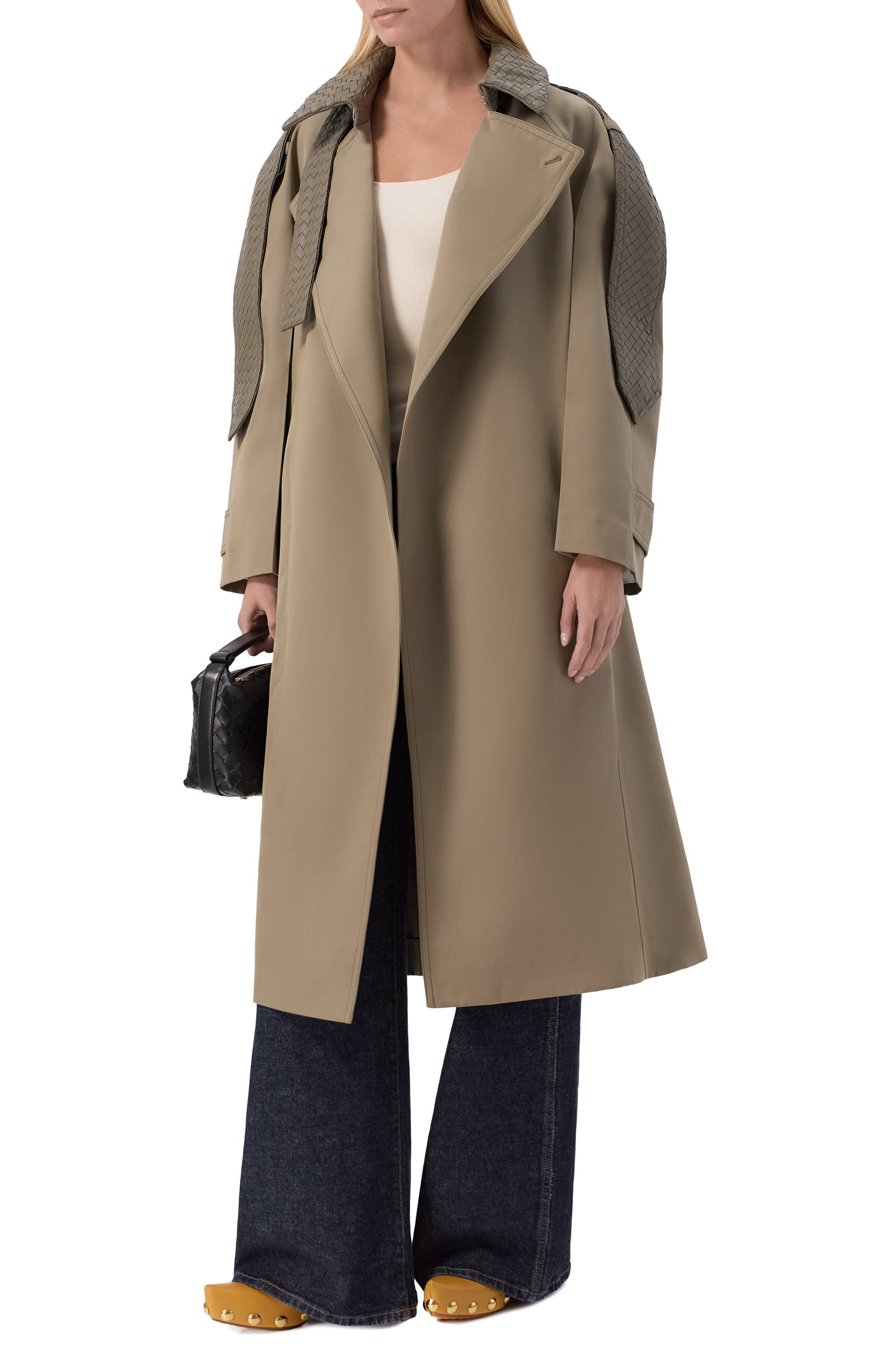 Тренч из хлопка и шелка BOTTEGA VENETA, арт. 852394/V6CM0, фото 2