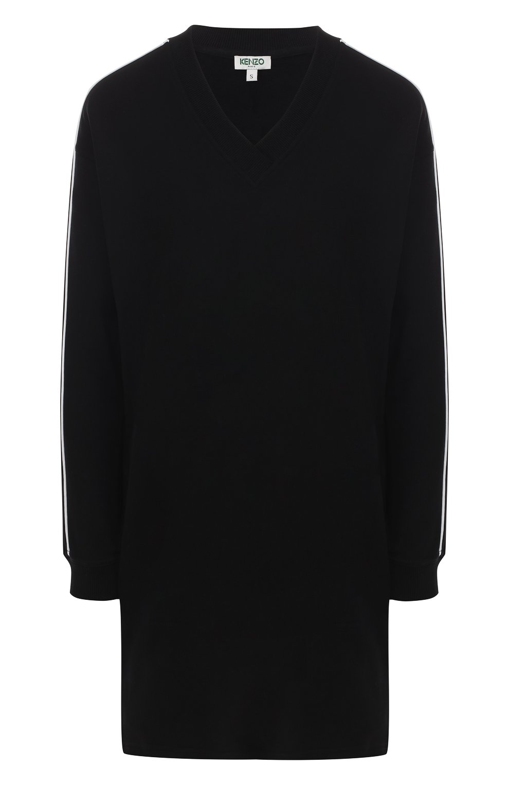 Хлопковое платье KENZO черного цвета по цене 32400 руб., арт. 2R0896952, фото 1 Хлопковое платье KENZO, арт. 2R0896952, фото 1
