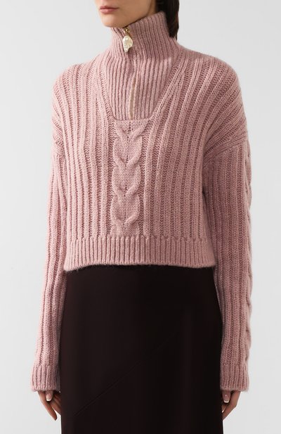 Свитер NANUSHKA, арт. ERIA_PALE PINK_CABLE KNIT, фото 3