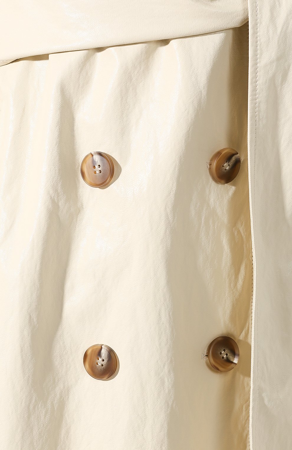 Хлопковый тренч REJINA PYO белого цвета по цене 83050 руб., арт. A085/FAUX LEATHER+ITALIAN CANVAS, фото 5 Хлопковый тренч REJINA PYO, арт. A085/FAUX LEATHER+ITALIAN CANVAS, фото 5