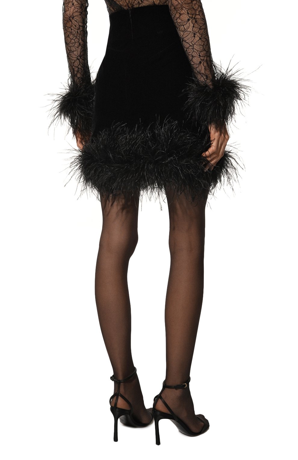 Юбка с отделкой перьями ALINE, арт. AL141201, фото 4