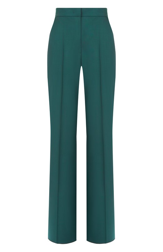 Шерстяные брюки Max Mara FERNET Зелёный FERNET