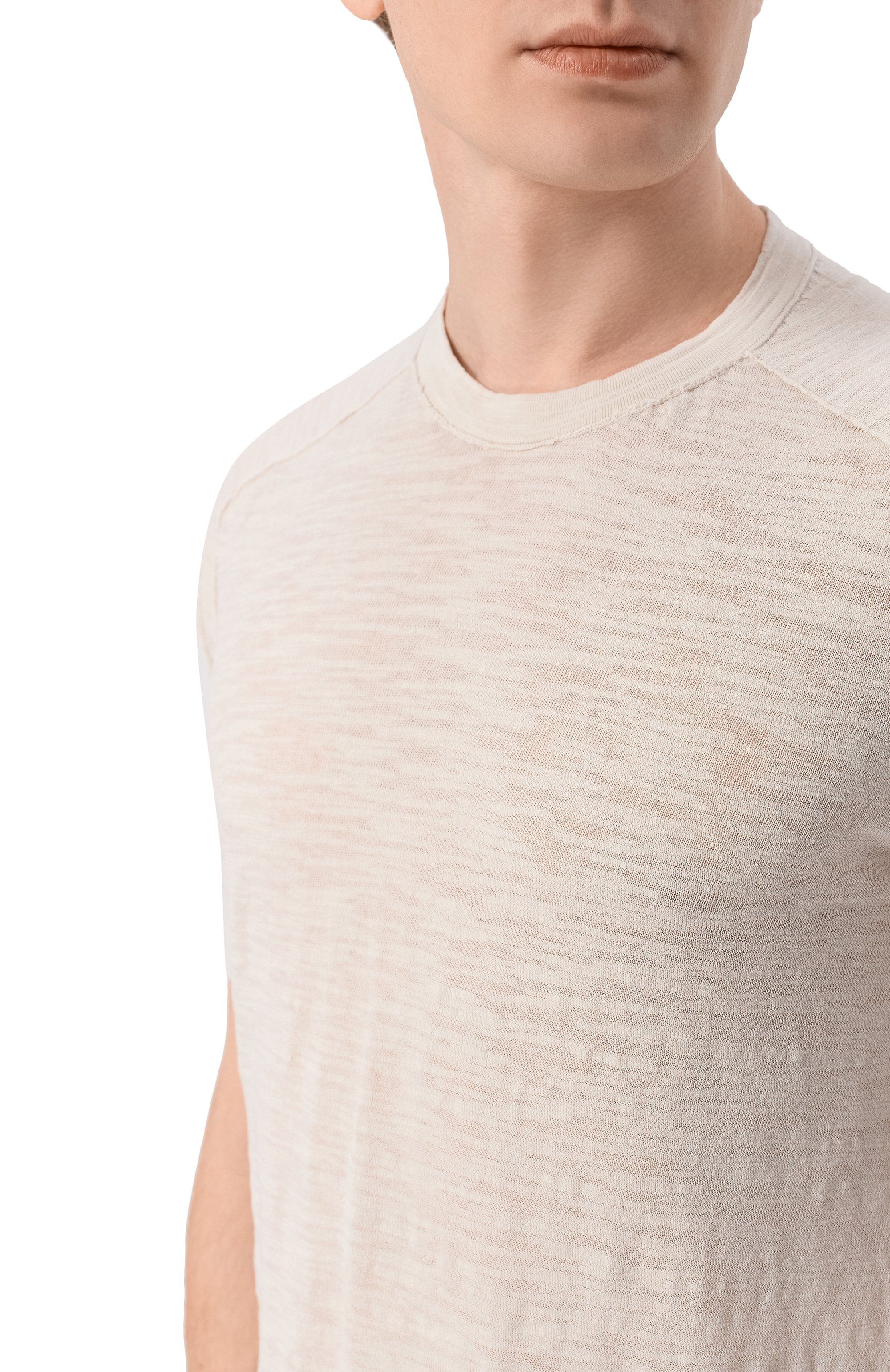 Хлопковый джемпер TRANSIT светло-серого цвета по цене 23100 руб., арт. CFUTRC8431, фото 5 Хлопковый джемпер TRANSIT, арт. CFUTRC8431, фото 5