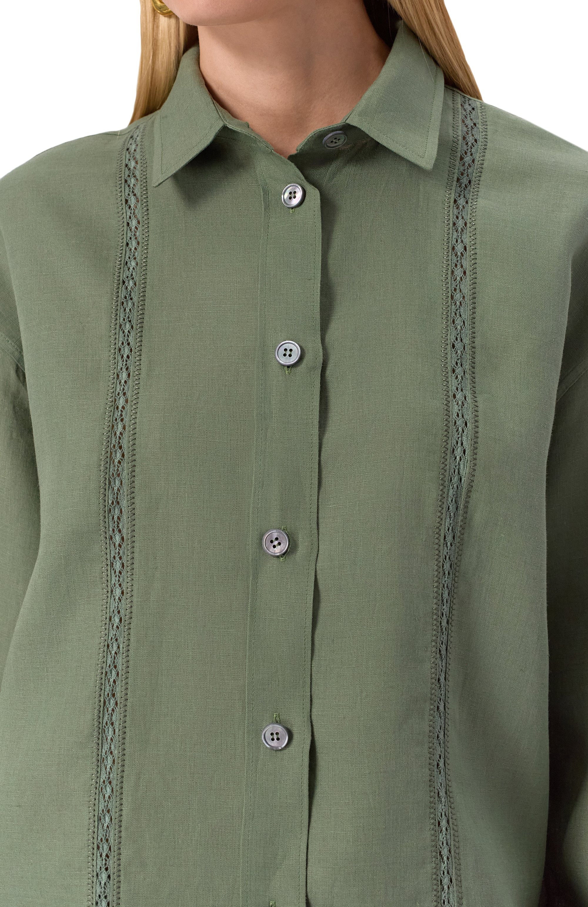 Льняная рубашка MVST, арт. TXBGM-Y074-2, фото 5