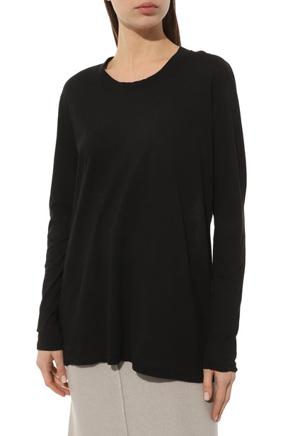 Хлопковый лонгслив JAMES PERSE черного цвета по цене 27100 руб., арт. WKJ3637/BLK, фото 3 Хлопковый лонгслив JAMES PERSE, арт. WKJ3637/BLK, фото 3