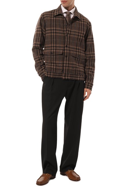 Мужские кожаные лоферы GUCCI, арт. 307929/1M0C0