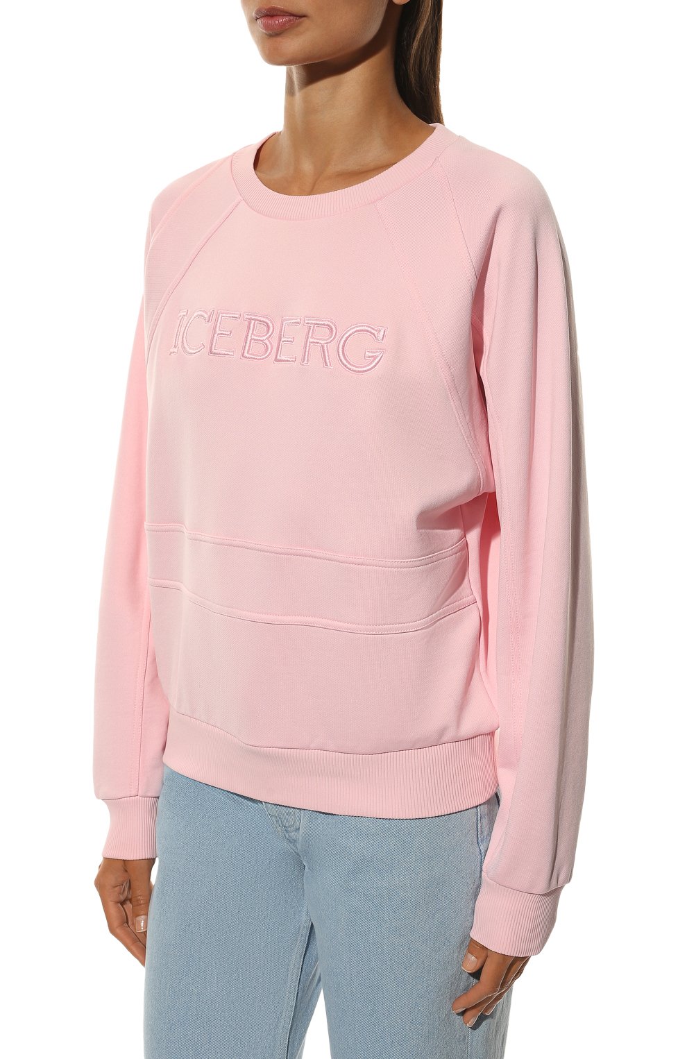 Свитшот ICEBERG розового цвета по цене 29950 руб., арт. 22E I2P0/E071/6305, фото 3 Свитшот ICEBERG, арт. 22E I2P0/E071/6305, фото 3