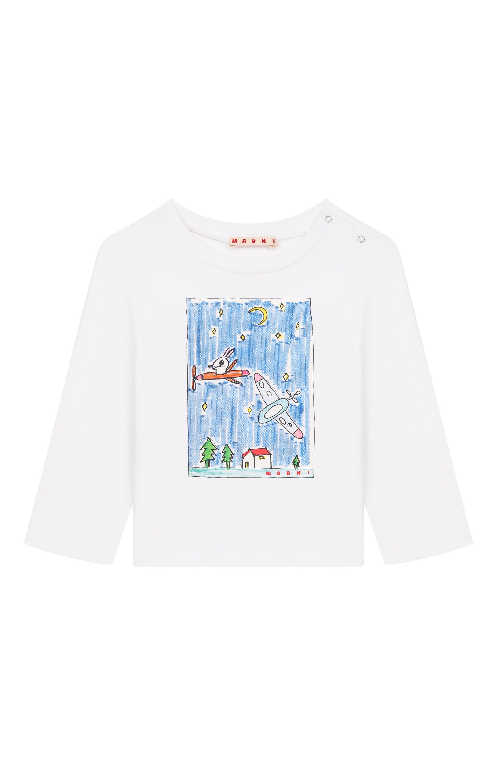 Хлопковый лонгслив MARNI, арт. M01908/M00SG, фото 1