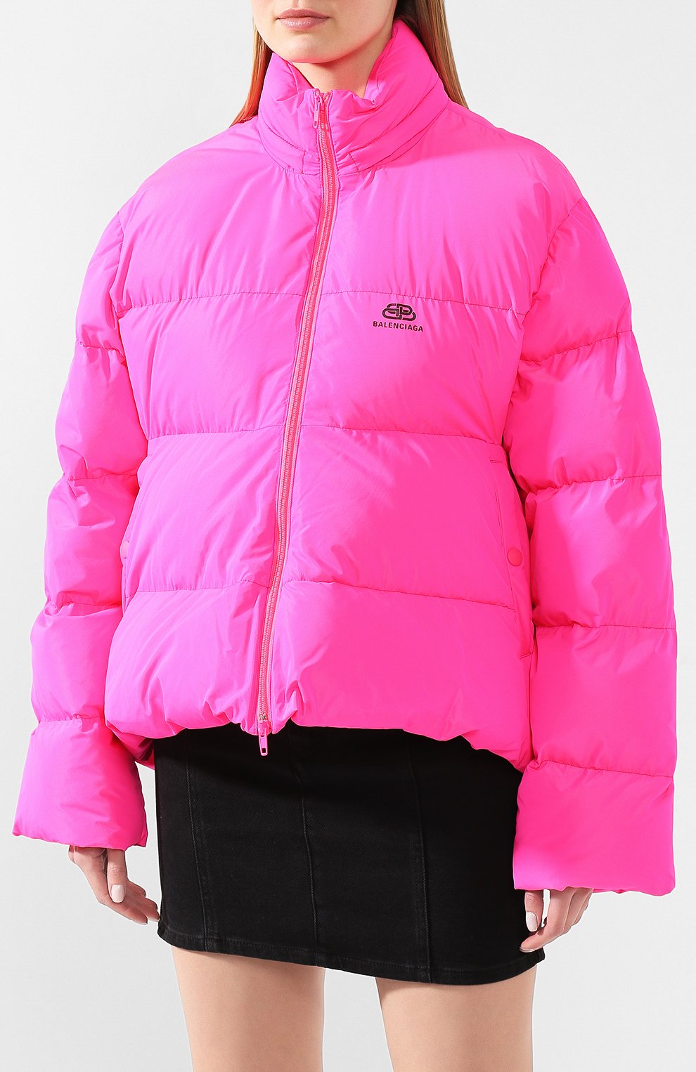 Стеганая куртка BALENCIAGA фуксия цвета по цене 136000 руб., арт. 601763/TF004, фото 3 Стеганая куртка BALENCIAGA, арт. 601763/TF004, фото 3