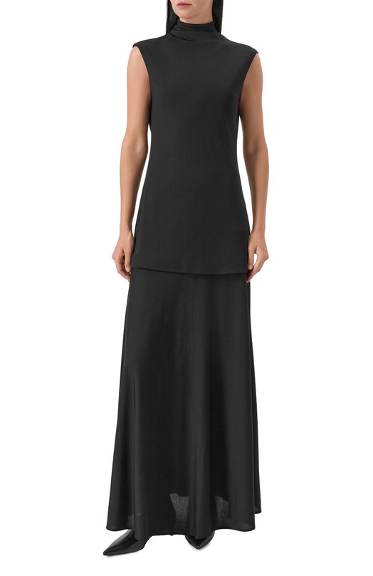 Платье из вискозы Jil Sander J04CT0107/J65016 Чёрный  J04CT0107/J65016 Фото 3