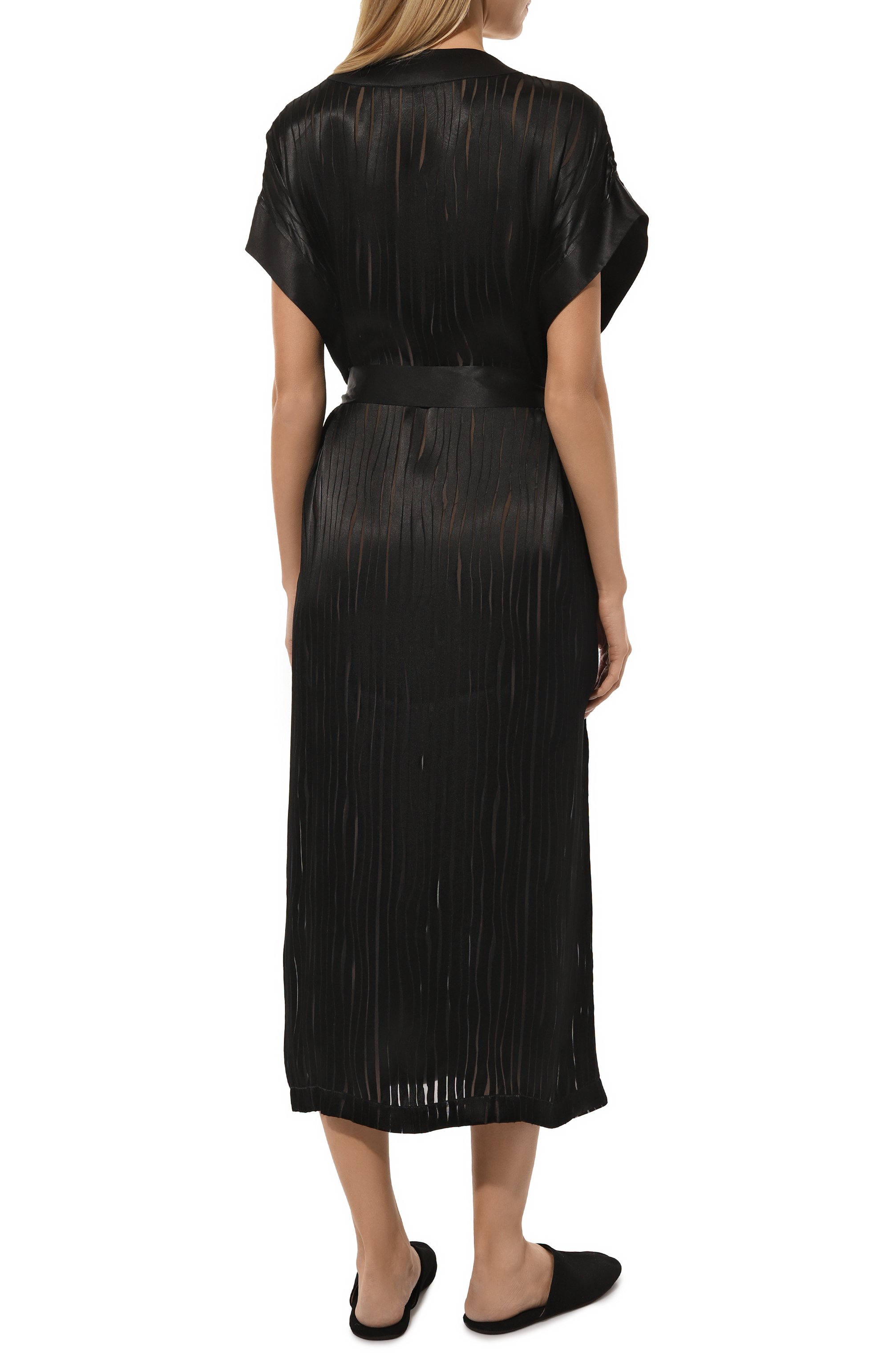 Халат из вискозы и шелка LUNA DI SETA, арт. VLST61098, фото 4