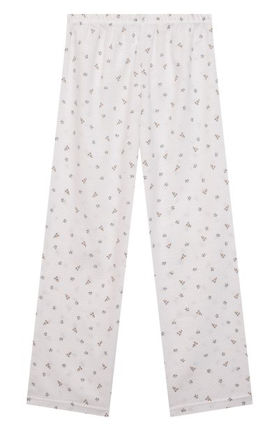 Хлопковая пижама LA PERLA белого цвета по цене 15600 руб., арт. 70251/2A-6A, фото 4 Хлопковая пижама LA PERLA, арт. 70251/2A-6A, фото 4