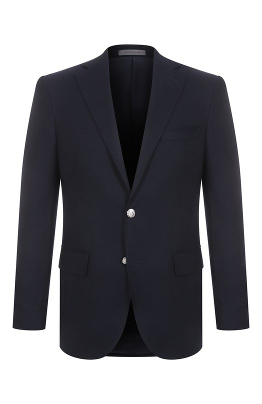 Шерстяной пиджак Corneliani 256008-2518475 Синий 256008-2518475