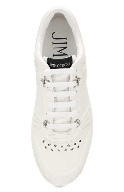 Кожаные кеды hawaii JIMMY CHOO, арт. HAWAII/F/CLF, фото 5