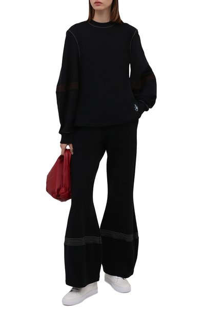 Хлопковый свитшот JW ANDERSON черного цвета по цене 26950 руб., арт. JW0015 PG0717, фото 2 Хлопковый свитшот JW ANDERSON, арт. JW0015 PG0717, фото 2