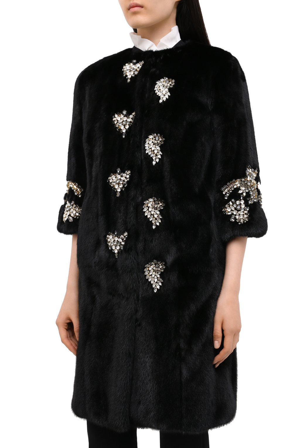 Шуба из меха норки DOLCE & GABBANA, арт. 0102/F0P25F/FUPLH, фото 3