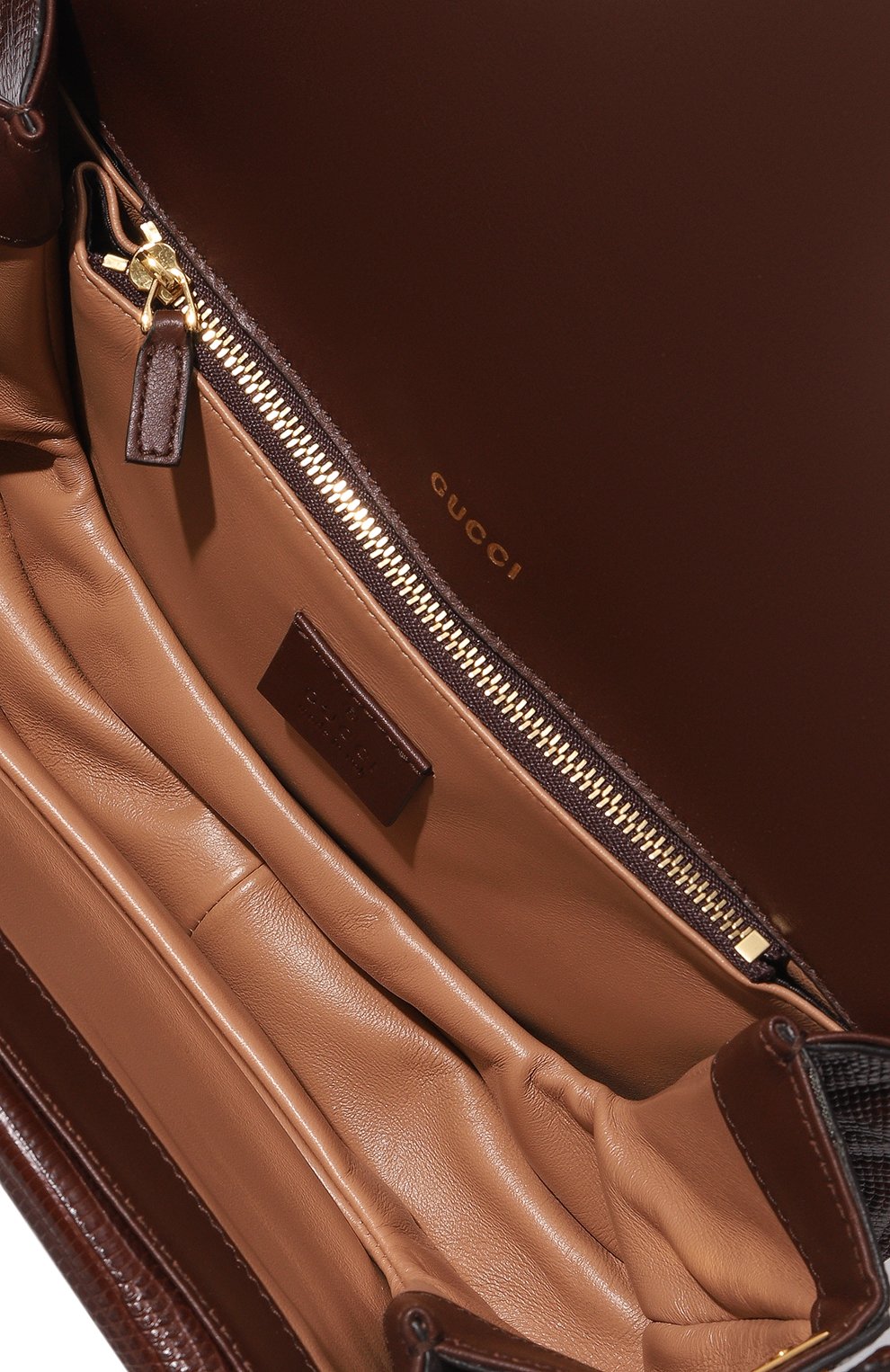 Сумка sylvie 1969 small из кожи ящерицы GUCCI, арт. 601067 LUZ0X, фото 5