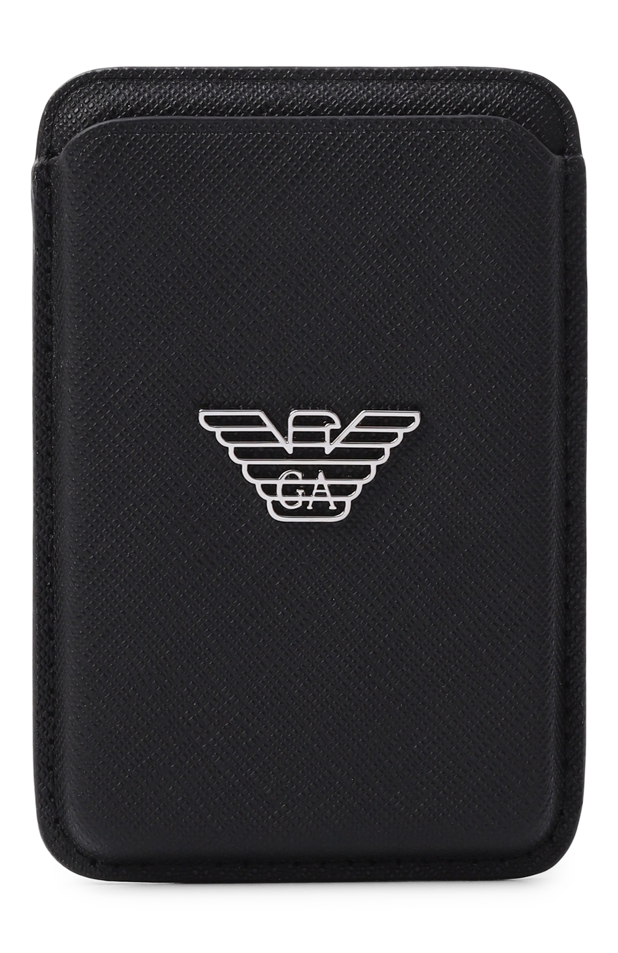 Футляр для кредитных карт EMPORIO ARMANI черного цвета по цене 17250 руб., арт. EM003599/AF13666, фото 1 Футляр для кредитных карт EMPORIO ARMANI, арт. EM003599/AF13666, фото 1