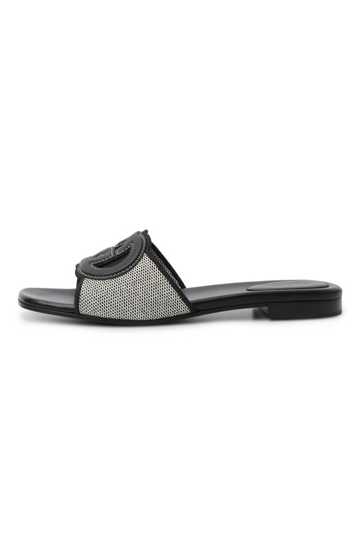 Текстильные шлепанцы Gucci 835723/FAEA0 Чёрный  835723/FAEA0 Фото 4