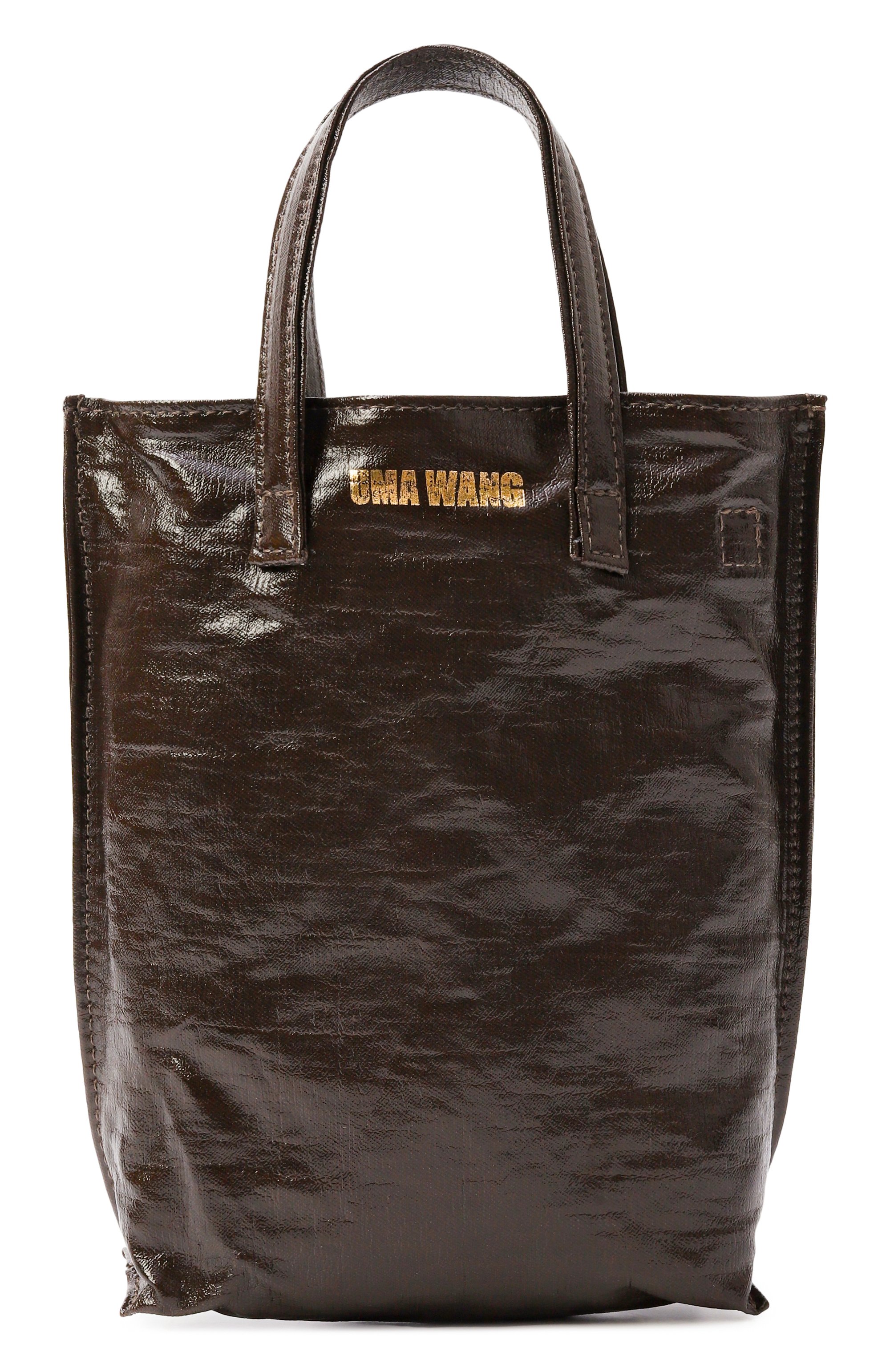 Сумка UMA WANG темно-коричневого цвета по цене 39950 руб., арт. UB0061, фото 1 Сумка UMA WANG, арт. UB0061, фото 1
