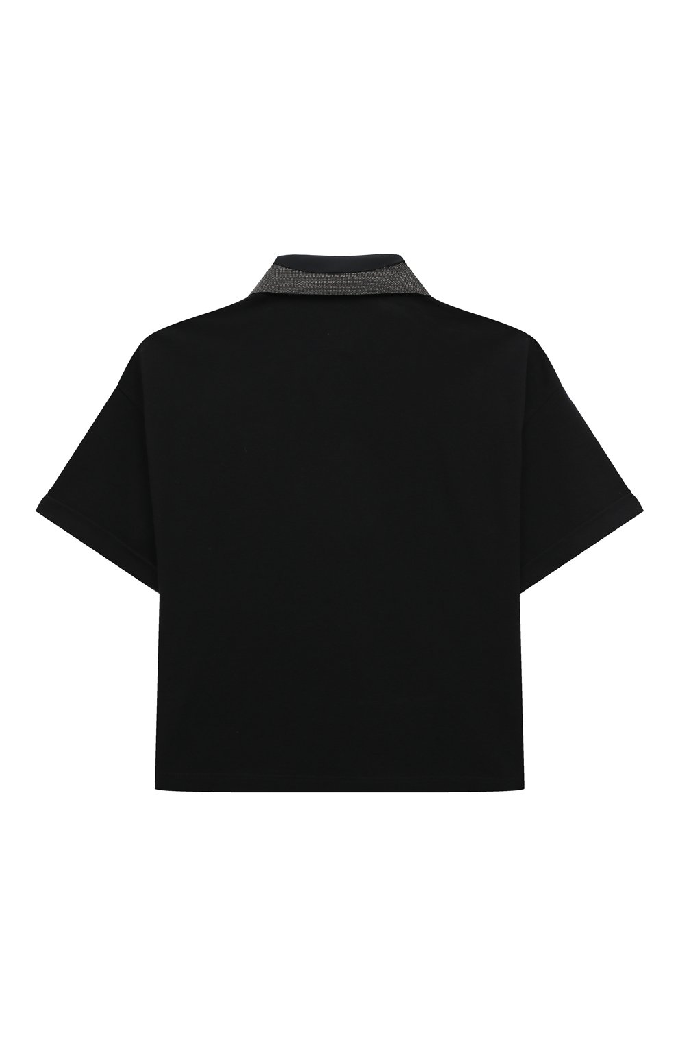 Хлопковое поло BRUNELLO CUCINELLI черного цвета по цене 39700 руб., арт. B0021T291C, фото 2 Хлопковое поло BRUNELLO CUCINELLI, арт. B0021T291C, фото 2