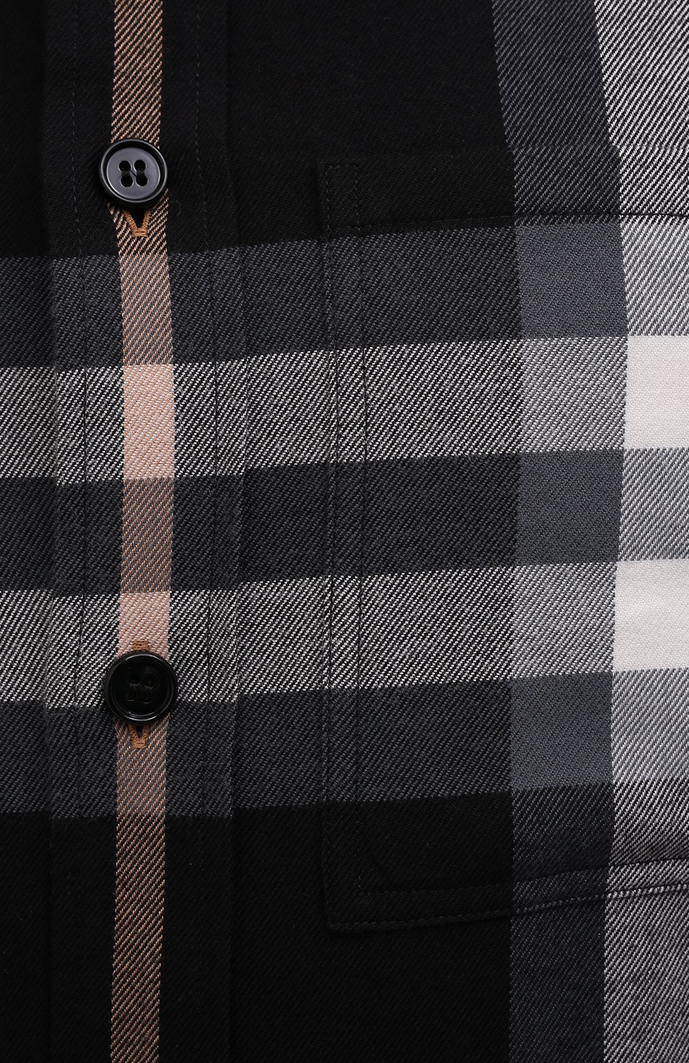 Хлопковая рубашка BURBERRY черного цвета по цене 79500 руб., арт. 8048146, фото 5 Хлопковая рубашка BURBERRY, арт. 8048146, фото 5