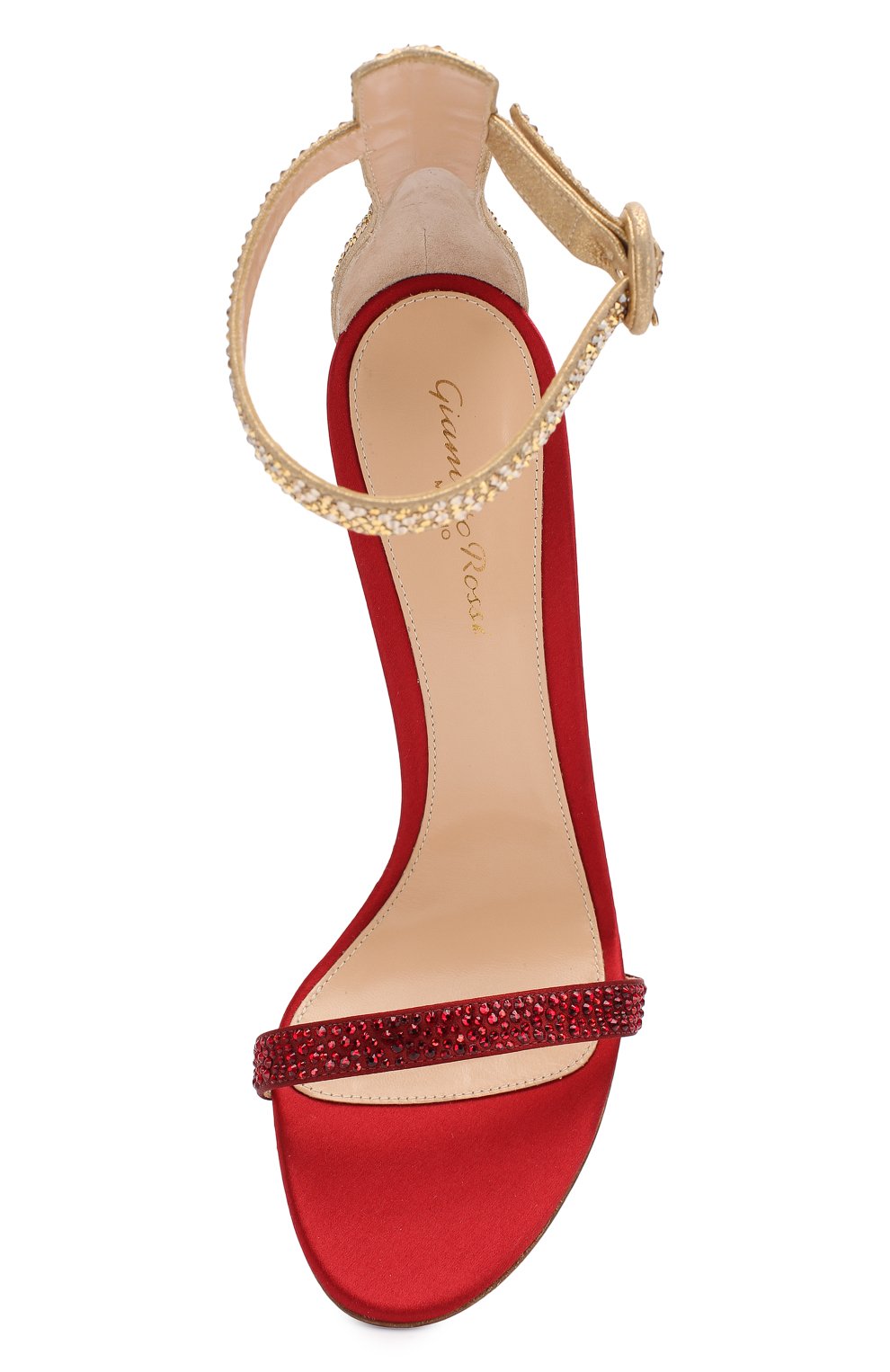 Текстильные босоножки GIANVITO ROSSI, арт. G61343.11RIC.RBUSYME, фото 5