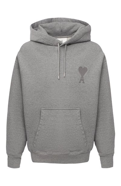 Хлопковое худи AMI, арт. E21HJ058.747, фото 1