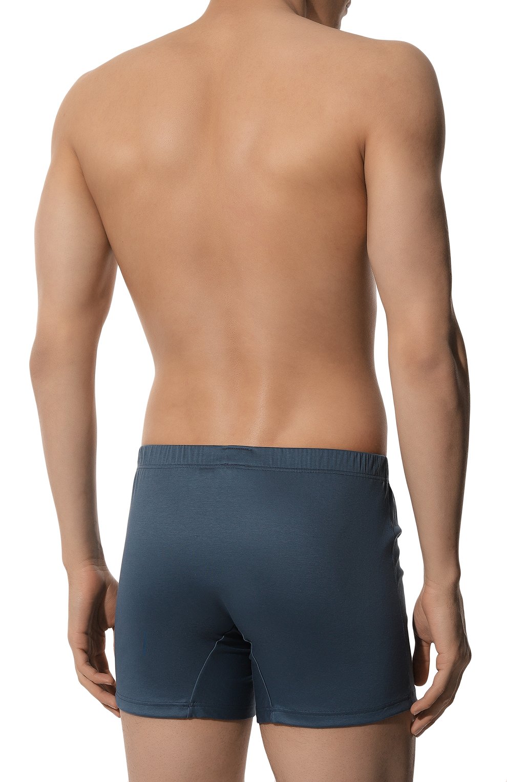 Хлопковые боксеры ZIMMERLI синего цвета по цене 18800 руб., арт. 286-1446, фото 3 Хлопковые боксеры ZIMMERLI, арт. 286-1446, фото 3