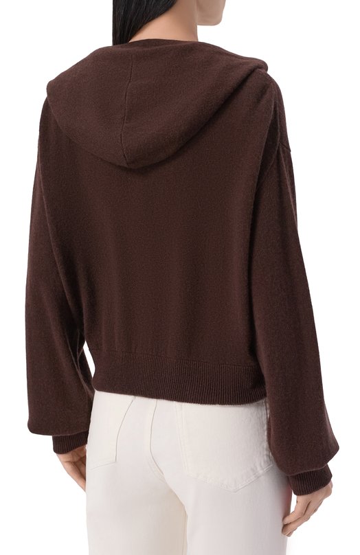 Кардиган из шерсти и кашемира Allude 255/17700 Коричневый  255/17700 Фото 4