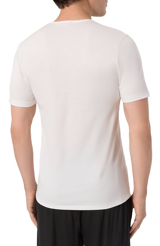 Хлопковая футболка Zimmerli 286-1442 Белый  286-1442 Фото 4