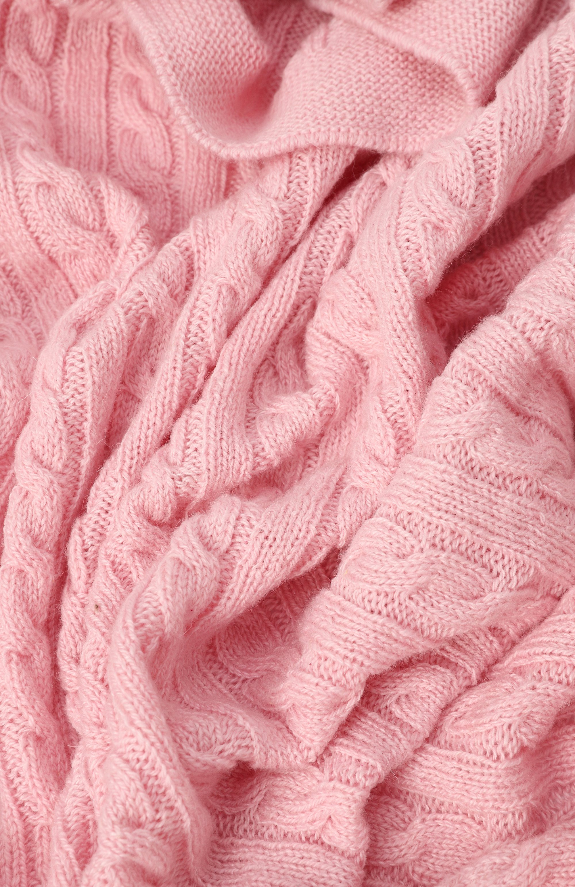 Шерстяной плед WOOL AND COTTON, арт. VMLPL-косы, фото 2