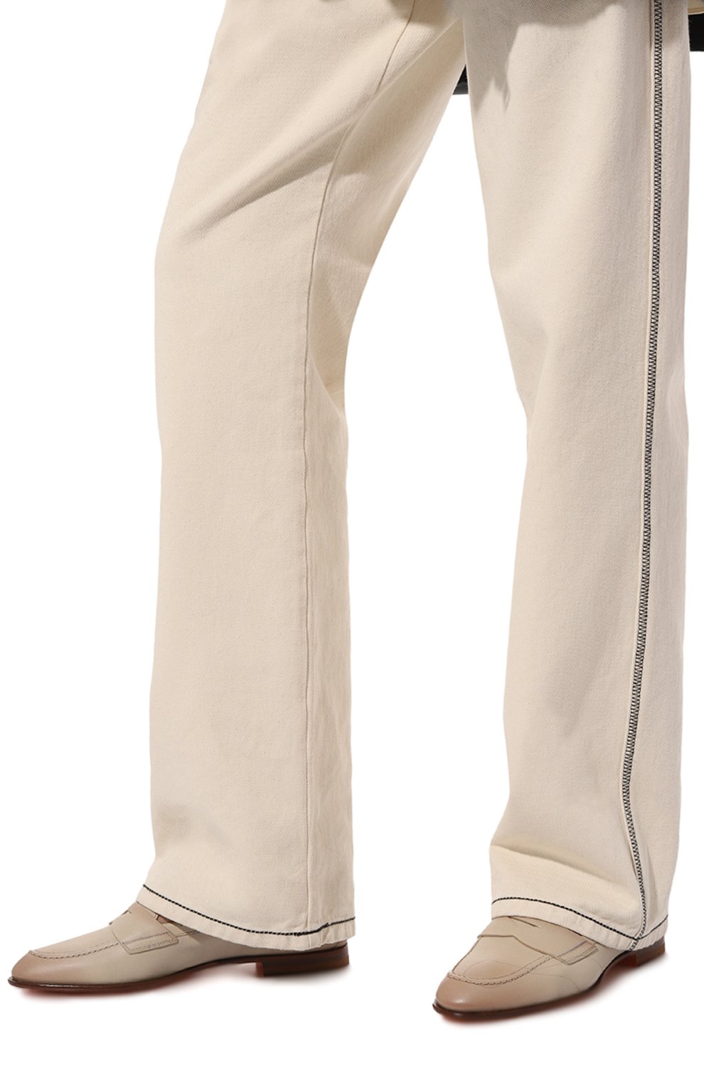 Кожаные пенни-лоферы SANTONI, арт. WUSF59962HAFSSW6E32, фото 3