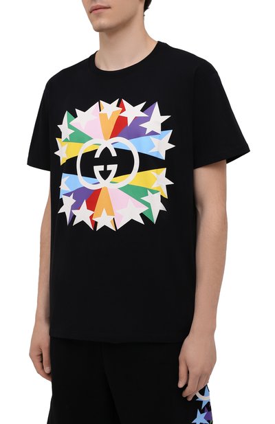 Хлопковая футболка GUCCI, арт. 548334/XJDNH, фото 3