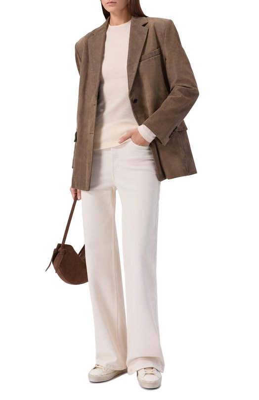 Кожаные кеды Hi Star Golden Goose Deluxe Brand GWF00118.F007537 Кремовый  GWF00118.F007537 Фото 3