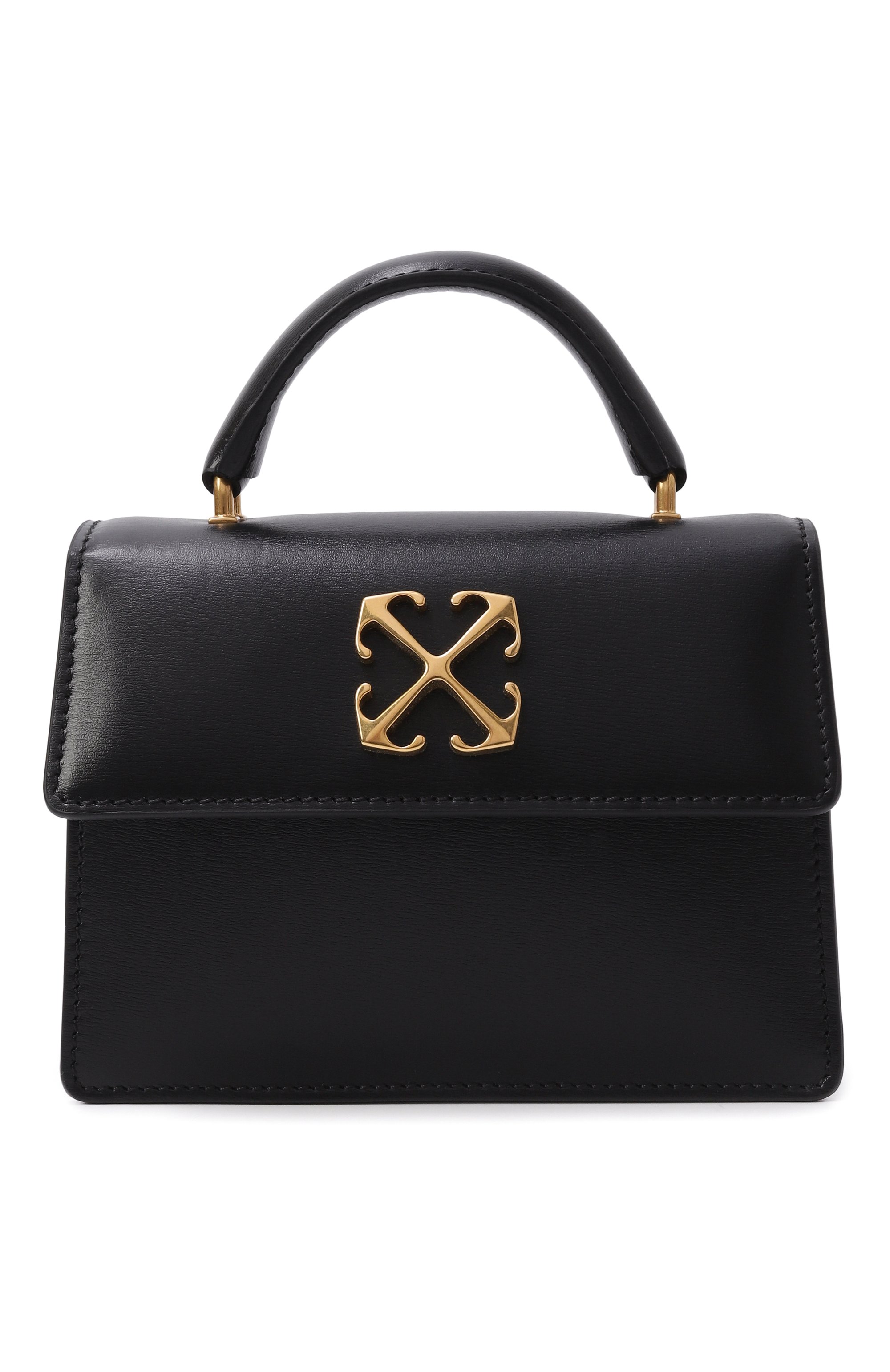 Сумка jitney baby OFF-WHITE черного цвета по цене 89950 руб., арт. 0WNP063C99LEA001, фото 1 Сумка jitney baby OFF-WHITE, арт. 0WNP063C99LEA001, фото 1