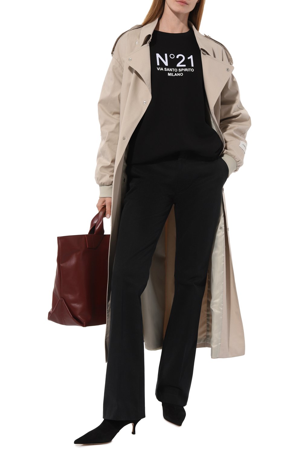 Хлопковый свитшот N21, арт. N2M/E031/6327, фото 2